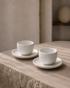 Espresso Off-White Doppeltassen